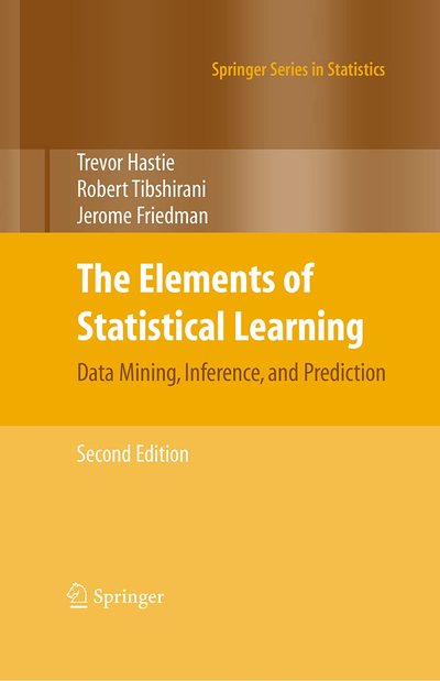 Cover of The Elements of Statistical Learning by Hastie, Tibshirani and Friedman